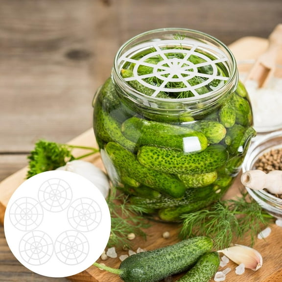 Beaupretty Fermenting Jar Weight Mesh Wide Mouth Compatible Plastic 5Pcs