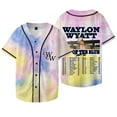 thumbnail image 1 of Waylon Wyatt Out Of The Blue Tour Veste de Baseball Tee Unisexe Col en V Manches Courtes T-Shirts, 1 of 5