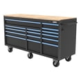 thumbnail image 3 of HART 72-Inch 15-Drawer Mobile Workbench with Solid Wood Top, Heavy-Duty Rolling Tool Chest, 3 of 9