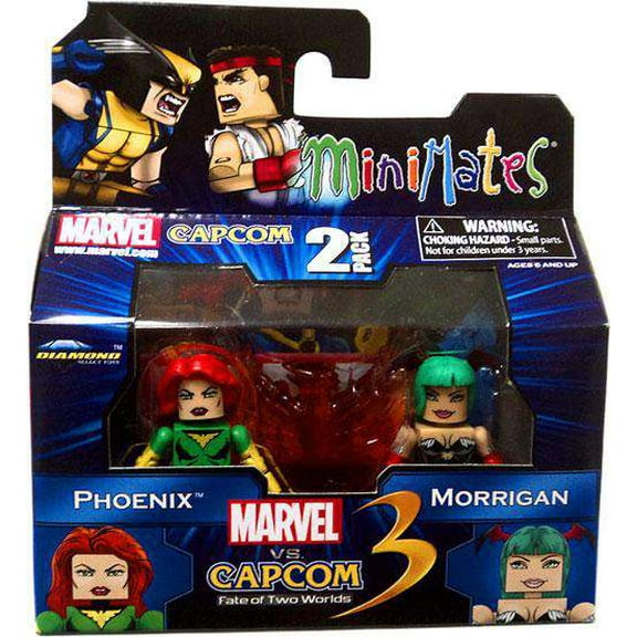 Marvel Vs Capcom 3 Minimates Series 1 Mini Figure 2Pack Phoenix Vs. Morrigan