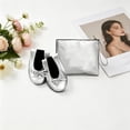 thumbnail image 2 of Women's Foldable Ballet Flats Portable Slip-On Shoes for Wedding, Travel, Work & Driving Silver L, 2 of 5