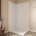 thumbnail image 3 of Streamline DSH-1380-142 34 in. L x 42 in. W x 76 in. H 2-Piece Glue-Up Corner Shower Surround in White Tile Finish, 3 of 4
