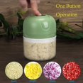 thumbnail image 5 of Deago Electric Mini Garlic Chopper Portable Cordless Food Processor Vegetable Chopper Onion Mincer Meat Grinder with USB Charging 100ml/250ml, 5 of 9