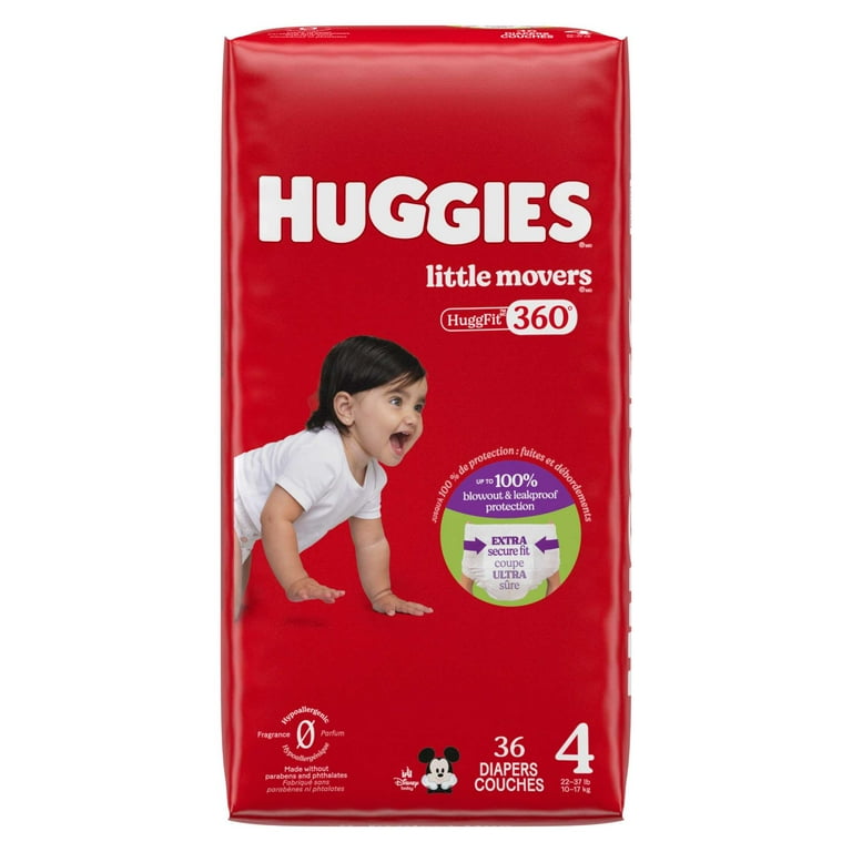 Huggies Little Movers HuggFit 360° Baby Diapers with 360