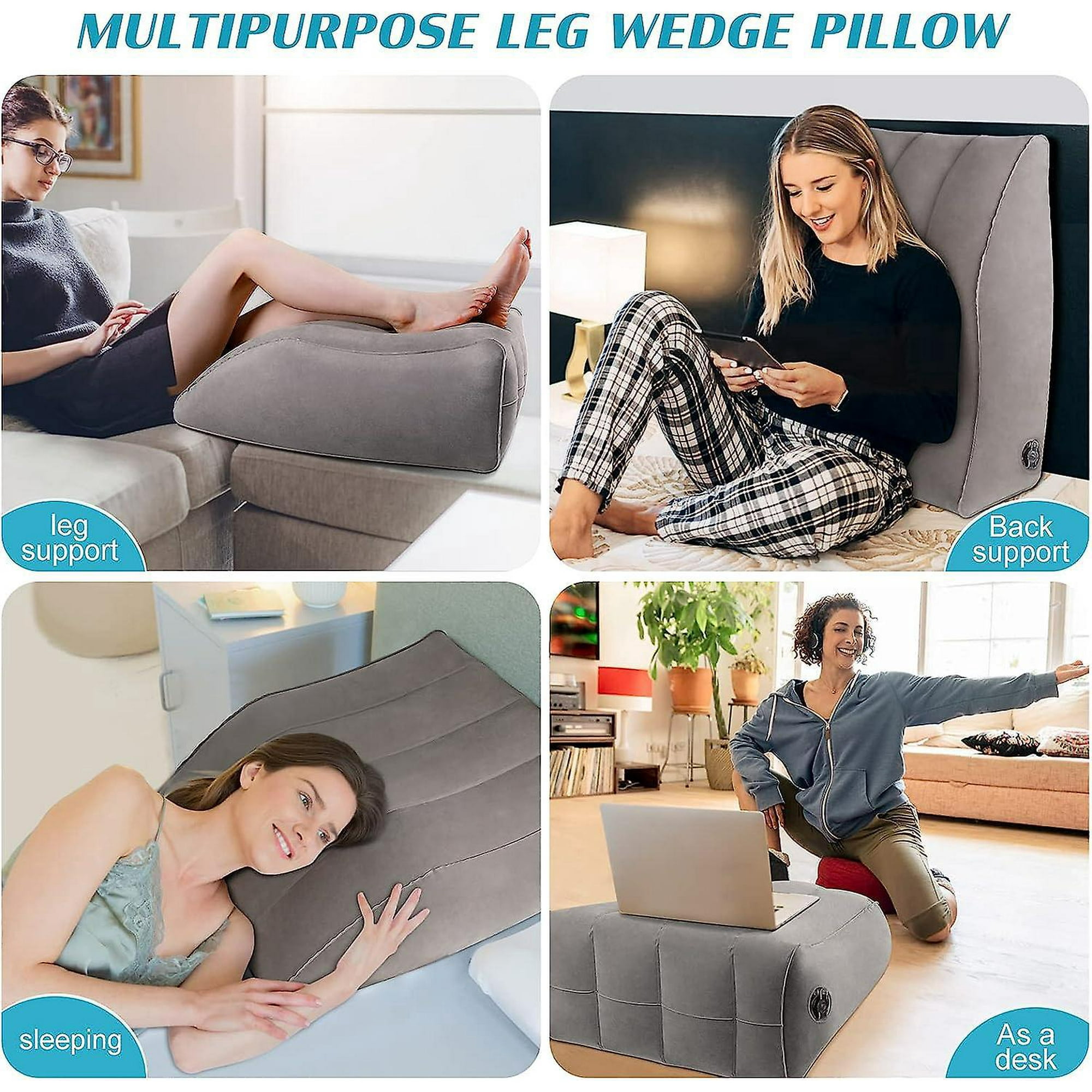 Inflatable leg elevation pillow best sale