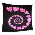 thumbnail image 3 of Manta de Franela Happy Valentine para Sofá, Manta de TV, Romántico para él, X 59 Pulgadas, Amor Corazón espiral Macarena Valentine Fleece Blanket, 3 of 8