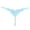 Blue, variant on Pearl String Underwear Women Heart Print Panties Cute Briefs Breathable Tangas Tummy Control Underpants Soft Thongs (Black, One Size)