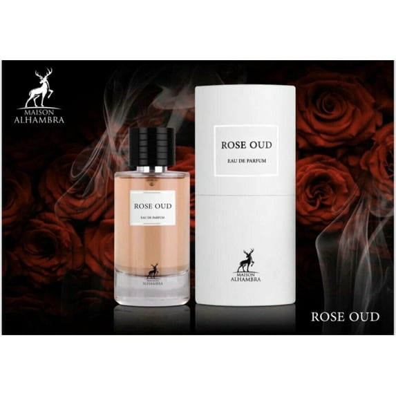 Rose Oud - Eau De Parfum Spray (100 ml - 3.4Fl oz) by Maison Alhambra (Lattafa)