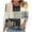 2-Navy, variant on Plus Size 3/4 Sleeve Tops Loose Fit Dressy Blouses, Elbow Sleeve T-Shirts, Floral Print Pullover Tunics, Basic Business Work Tee, Seasonal Fashion, Workwear, Trendy Fall Styles Green S