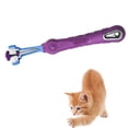 thumbnail image 4 of El mejor cuidado dental para perros y gatos, cepillo de dientes morado para mascotas con limpieza multidireccional y 3 ángulos, 4 of 8