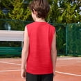 thumbnail image 7 of TIREOW Boys Athletic Tank Tops Solid Color Sleeveless Crew Neck Vest Summer Lightweight Stylish Breathable Workout Shirts, 7 of 7