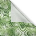 thumbnail image 5 of Ambesonne Abstract Grommet Curtain, Circular Rounded Eco, 50" x 120", Hunter Green White, 5 of 6