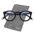 thumbnail image 1 of Gafas de lectura EASY READ, retro, redondas, azul, bloque de luz +1,75, 1 of 6