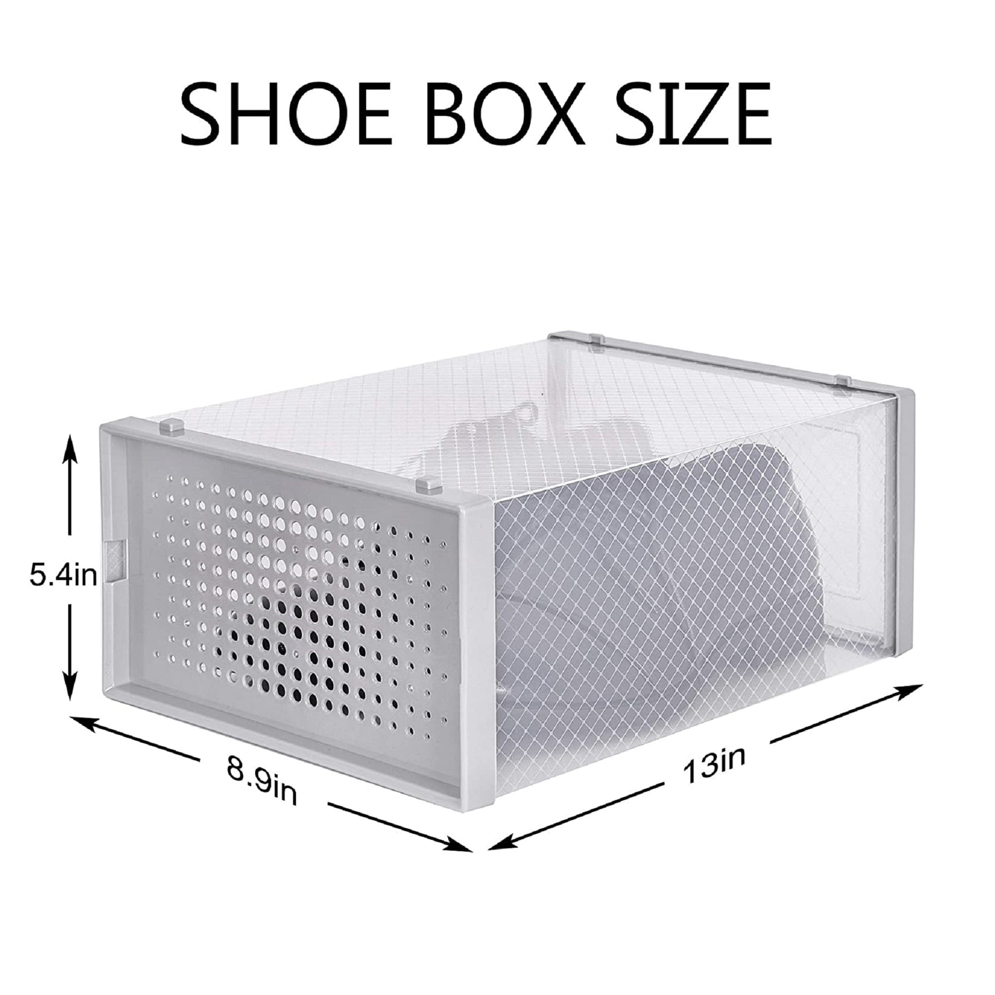 Stackable Shoe Storage Box Set 12 Pieces Gray in Cambodia at KHR 298955 Rating 5