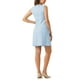 thumbnail image 3 of INSPIRE CHIC Vestido de Tweed para Mujeres con Escote en Llave, Vestidos de Trabajo Sin Mangas, Azul Claro L, 3 of 6