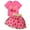 Pink, variant on CPNG Toddler Girls Tulle Skirt Set Strawberry Letter Prints Short Sleeve T-Shirt and Tutu Skirt Birthday Party Outfit(Pink,18-24 Months)