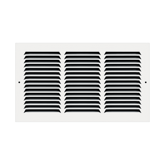 14" x 8" TruAire White Steel Wall Return Air Grille
