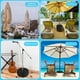 thumbnail image 2 of 3X Bolsa De Peso Con Base De Paraguas, Base De Paraguas Redonda Para Terraza Bolsa De Fija Desmontable Una Prueba De Viento, Para Soporte De Sombrilla De JardíN De Playa, 2 of 5