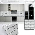 thumbnail image 4 of Dundee Deco's Tiles White Industrial Peel and Stick Self Adhesive Removable Shelf Liner, Roll 10 ft. X 24 in, 20 sq.ft., 4 of 4
