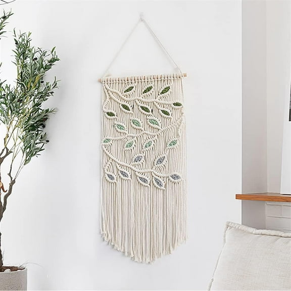 CATPAN Macrame Hanging Tapestry Boho Hand Woven Tapestries Dream Catchers Boho Wall Art Decor Home Wall Decor Wall Pediment 16x30 Inch