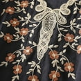 thumbnail image 5 of XUNKUSGA Summer Tops for Women Casual V Neck Short Sleeve Tops Cotton Linen Embroidery Floral Fashionable Vacation Blouse, 5 of 7