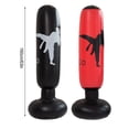 thumbnail image 3 of Soidarity Saco de boxeo de 1,6 metros, vaso de boxeo independiente, saco de arena para rebote, Pilar de ejercicio, columna de PVC para adultos Boxeo Rojo Soidarity OD027384-02, 3 of 6