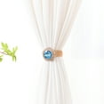 thumbnail image 4 of Kripyery Beautiful Alloy Curtain Buckle Stylish Elegant Faux Crystal Curtain Holder for Home, 4 of 8