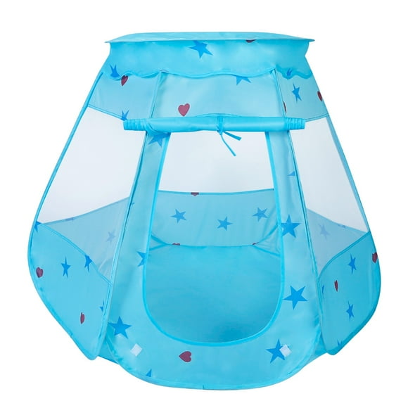 GPCT Tente de Jeu Pop-Up pour Enfants Prince Princesse Tente de Jeu pour Tout-Petits Intérieur Extérieur Château Tente de Jeu Cadeau d'Anniversaire pour Enfants Bleu