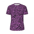 thumbnail image 4 of T Shirt For Men Rosa Zebra Sportswear T-Shirt Purple And Black Stripes Harajuku Man Awesome Tshirt S, 4 of 7