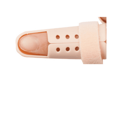 XIRQI Finger Splint with Thumb Brace, Ergonomic Thumb Splint, Velcro Straps for Enhanced Fixation, Washable PP Material, Ventilated Design