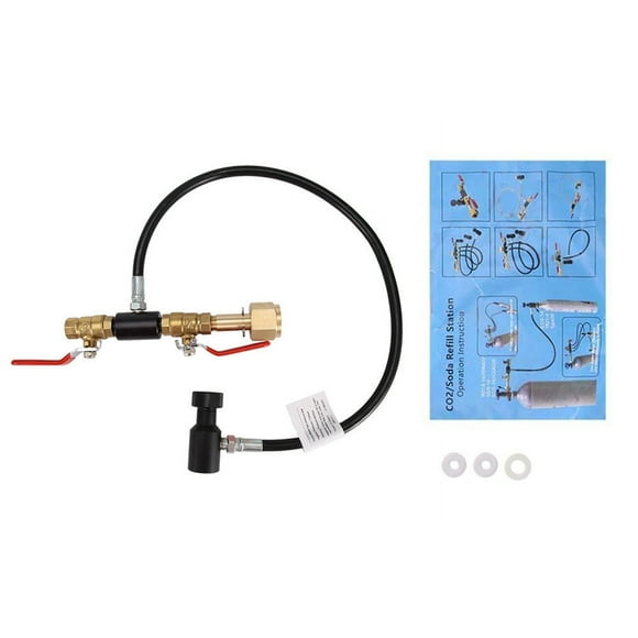 CO2 Tank Cylinder Refill Station Filling Charging Adapter Tool Two Valves Styles for Paintball Tank