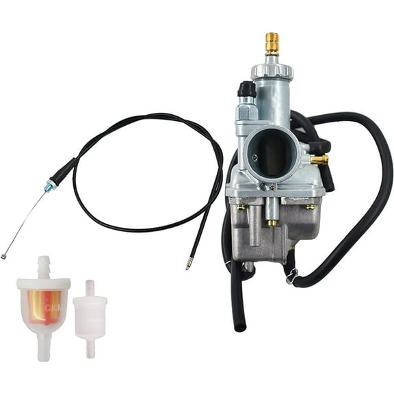 waltyotur Carburetor Carb with Throttle Cable Replacement for 1988-1998 Kawasaki Bayou 220 2003-2011 Bayou 250