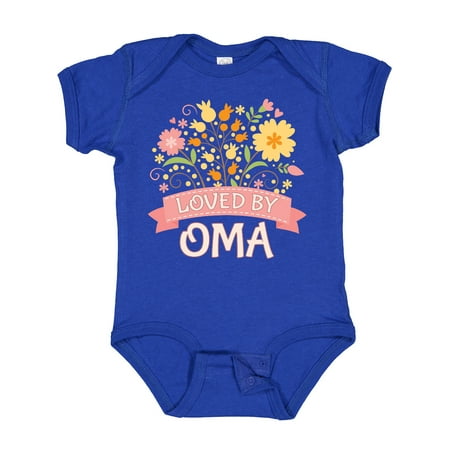 

Inktastic Oma Loves Me Granddaughter Outfit for Girl Gift Baby Girl Bodysuit