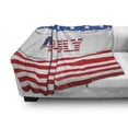 thumbnail image 3 of 4th of July Soft Flannel Fleece Blanket, American Flag Old Glory Design with Stars and Stripes Pattern Patriotic Image, Cozy Plush for Indoor and Outdoor Use, 50" x 60", Multicolor, by Ambesonne, 3 of 6