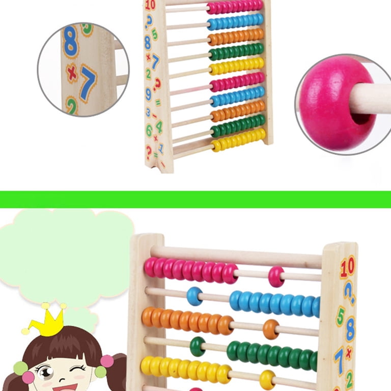 Kids Using Chinese Counting Rods Counting Tool Kids Educational Abacus - 13 Rod Plastic For Early Math ...