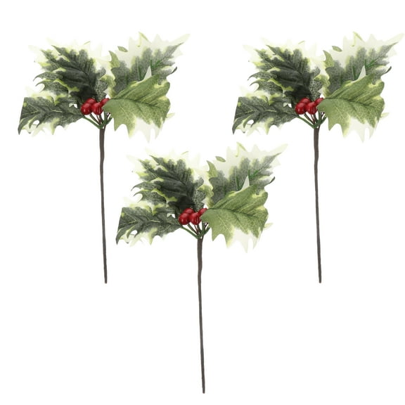 Gymnture christmas Christmas Xmas Berries Decorative Filler Tree Pick Pine Rnament Garden Topper Cake Stake Pot Planter Vase Berry Twig