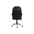thumbnail image 3 of 30 Inch Office Chair, 360 Degree Swivel, Cushioned Black Faux Leather, 3 of 5