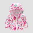 thumbnail image 4 of Teyfeniy Hot Pink Boys and Girls Waterproof Raincoat Jacket Windproof Lightweight and Breathable Kid's Raincoat Hooded Outdoor Easy to Fold Cute Printed Patterns for Toddlers, 4 of 4