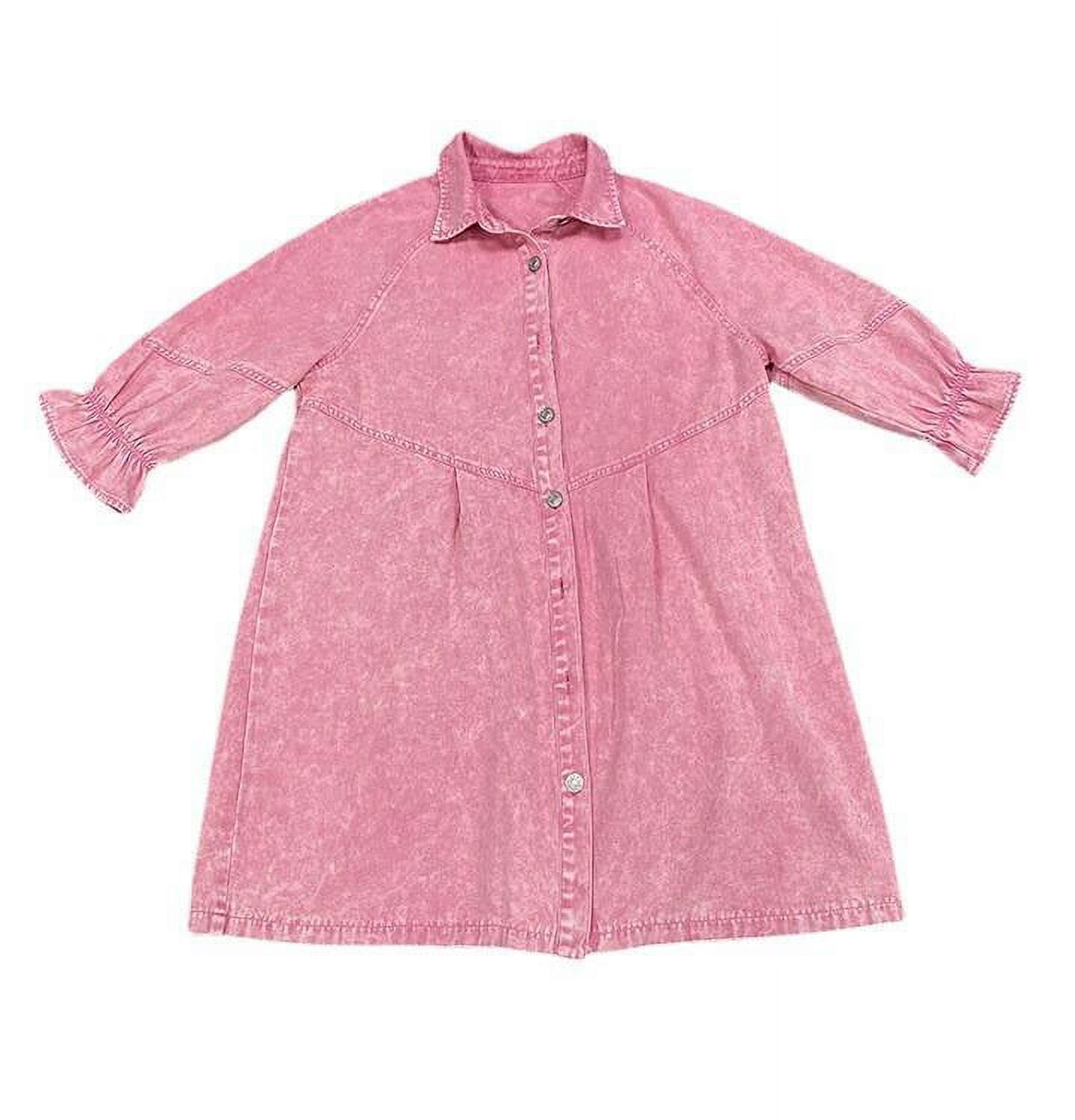 white christmas dresses Washed Pink Booker Dress – Lucy Rose main image 1