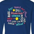 thumbnail image 4 of Inktastic Softball Word Salad with Softball and Hearts Long Sleeve Youth T-Shirt, 4 of 5
