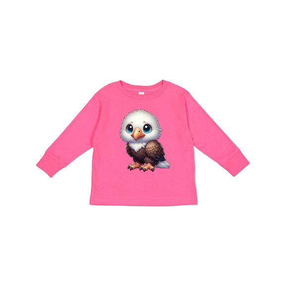 Inktastic Baby Bald Eagle Boys or Girls Long Sleeve Toddler T-Shirt