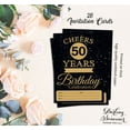 thumbnail image 5 of Darling Souvenir Black Birthday Invitation Card 28 Pcs Fill or Write In Blank Invites Printable Party Supplies 5 x 7 Inches, 5 of 5
