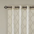 thumbnail image 6 of Fretwork Print Blackout Window Curtain, Grommet Top Window Curtain Panel for Living Room Bedroom, Scroll Geometric Fretwork Print Design Window Curtain Panel in Grommet Top, Beige+Gold, 6 of 9