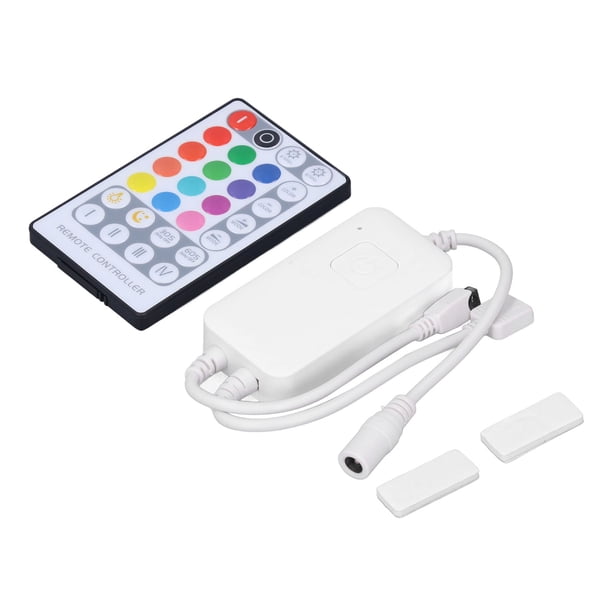 Controlador de tira de luz LED inteligente con WIFI RGB y control remoto IR de 28 teclas para casa, bar, KTV