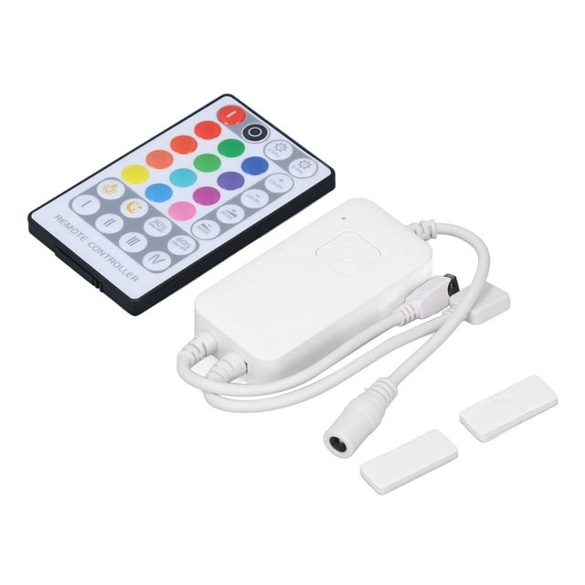 Controlador de tira de luz LED inteligente con WIFI RGB y control remoto IR de 28 teclas para casa, bar, KTV