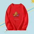thumbnail image 1 of 2023 Printemps T-shirts à Manches Longues pour Enfants Coton Col Rond Garçon Tee Automne T-shirts Grand Garçon Automne Rouge 1 10T, 1 of 5