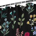 thumbnail image 3 of Pioneer Flower Floral Print Pattern Shower Curtain 84"x72" ,Bathroom Decorative Shower Curtains Set with 12 Hooks,Modern Waterproof Washable Shower Curtain, 3 of 6