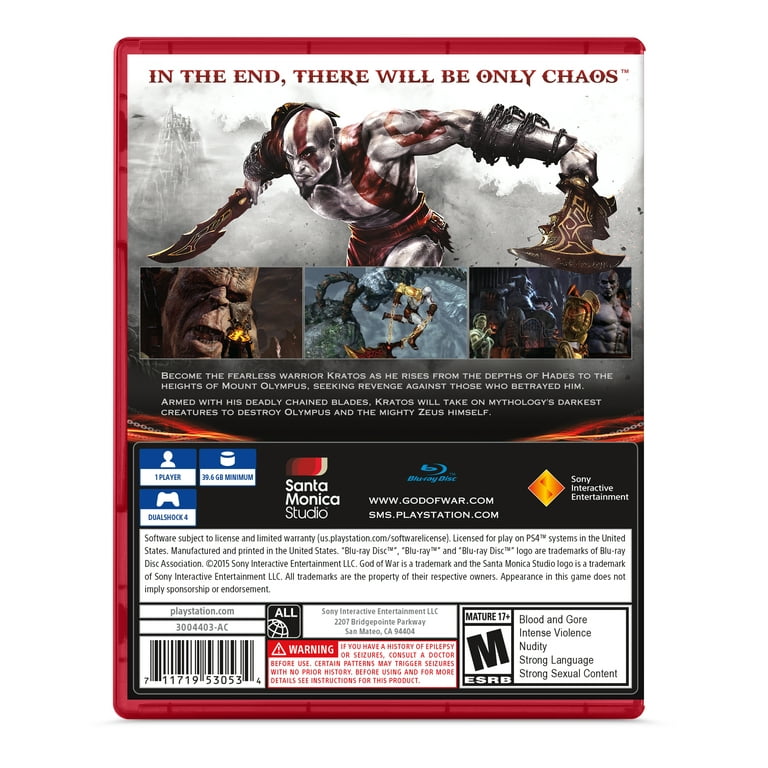 4 PlayStation III: Remastered God War - of