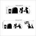 thumbnail image 4 of QTH Mouse Holes Skirting Board Wall Stickers Removable Vinyl Wall Art Decals for Children's Room Living Room Bedroom, Black, 4 of 4