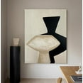 thumbnail image 5 of Hand-painted Oil Painting Wabi-sabi Style Abstract Living Room Entrance Vintage Flowers Wall Art Textured Hanging Paintings, 5 of 9